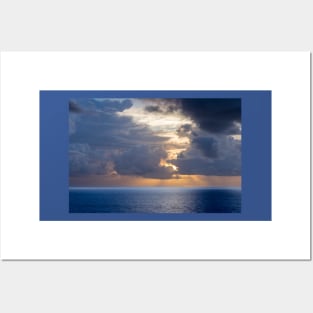 Sunrise Between Florida and Bahamas Posters and Art